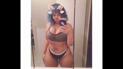 Grosses fesses, noir, gros nichons naturels